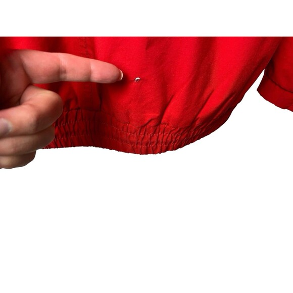 Vintage Schöffel Snow Powder Gore-Tex Hooded Ski Jacket Men's 40/L Red Blue READ - Picture 10 of 13